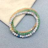 4mm Round Bead Women Bracelet Garnet Jades Rose Quartzs