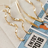 Wave Pendants Set - Gold-Plated Earrings Making Supplies