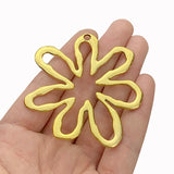 3 Antique Large Hollow Flower Charms Pendants DIY Necklace Jewelry Making