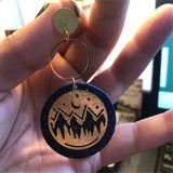 Brass Mountains Trees Night Sky Charms Pendant DIY Jewelry Making Bulk 30