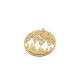 Brass Mountains Trees Night Sky Charms Pendant DIY Jewelry Making Bulk 30