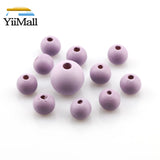 100Pcs 10/15mm Round Wooden Beads Multicolor Spacer Beads DIY Jewelry Making