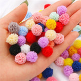 15mm Korea Lace Ball DIY Gauze Elastic Flower Pompoms Craft Plush Mesh Pendant