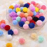 15mm Lace Ball DIY Flower Pompoms Craft Plush Mesh Pendant