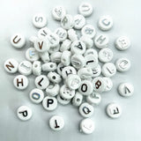 10mm Smiling Face Heart Letter Acrylic Spacer Beads for DIY Jewelry Making