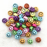 10mm Smiling Face Heart Letter Acrylic Spacer Beads for DIY Jewelry Making