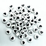 10mm Smiling Face Heart Letter Acrylic Spacer Beads for DIY Jewelry Making