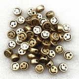 10mm Smiling Face Heart Letter Acrylic Spacer Beads for DIY Jewelry Making