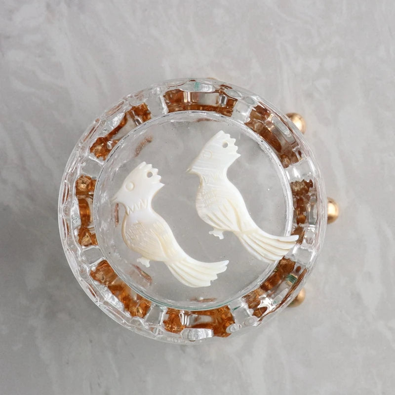 12Pcs Natural Freshwater Shell Beads Animal Necklace Charms Pendants