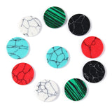 Natural Stone 6-22mm Round Flat Strips Turquoise Malachite Spacers