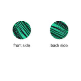 Natural Stone 6-22mm Round Flat Strips Turquoise Malachite Spacers