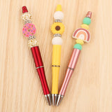 DIY Ballpoint Pen Plastic Beads/10mm Crystal Bead Metal Ring Spacer Beads