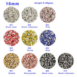 DIY Ballpoint Pen Plastic Beads/10mm Crystal Bead Metal Ring Spacer Beads