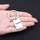 Custom Engraved Keychain- Personalized Message- Couple's Gift