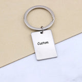 Custom Engraved Keychain- Personalized Message- Couple's Gift