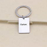 Custom Engraved Keychain- Personalized Message- Couple's Gift