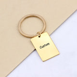 Custom Engraved Keychain- Personalized Message- Couple's Gift