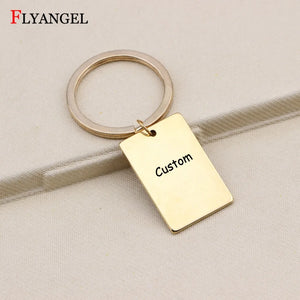 Custom Engraved Keychain- Personalized Message- Couple's Gift