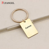 Custom Engraved Keychain- Personalized Message- Couple's Gift