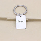 Custom Engraved Keychain- Personalized Message- Couple's Gift