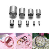 Stainless Steel End Caps Tassel Cord Clasp Hooks DIY Jewelry