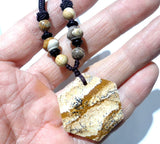 Tiger Eye Turquoise Quartz Crystal Hexagon Pendant for Jewelry Making