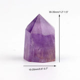 30-35mm Purple Crystal Carving Sceptre Points Chakra Healing Reiki