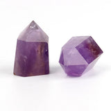 30-35mm Purple Crystal Carving Sceptre Points Chakra Healing Reiki