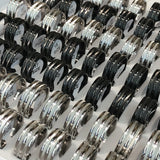 Classic Stainless Steel Rings Retro Men's Wedding Jewelry (30/36/50 pcs/lot)