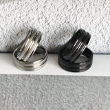 Classic Stainless Steel Rings Retro Men's Wedding Jewelry (30/36/50 pcs/lot)