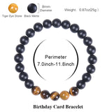 70th Birthday Natural Stone Bracelet
