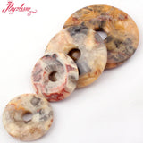 30,40,50mm Crazy Lace Agate Stone Bead for DIY Necklace Pendant Jewelry Making