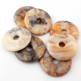 30,40,50mm Crazy Lace Agate Stone Bead for DIY Necklace Pendant Jewelry Making
