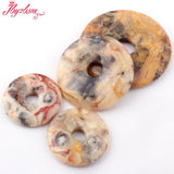 30,40,50mm Crazy Lace Agate Stone Bead for DIY Necklace Pendant Jewelry Making