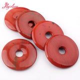 30-50mm Donut Red Jasper Natural Stone for DIY Accessories