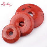 30-50mm Donut Red Jasper Natural Stone for DIY Accessories