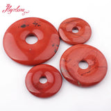 30-50mm Donut Red Jasper Natural Stone for DIY Accessories