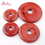 30-50mm Donut Red Jasper Natural Stone for DIY Accessories