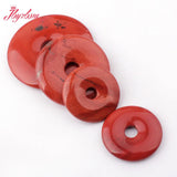 30-50mm Donut Red Jasper Natural Stone for DIY Accessories