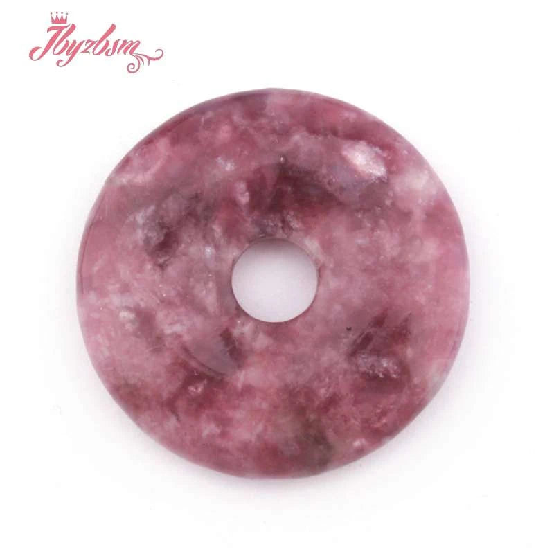 Lepidolite Purple Stone Beads 30-50mm DIY Jewelry Making 1 Pcs