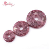 Lepidolite Purple Stone Beads 30-50mm DIY Jewelry Making 1 Pcs