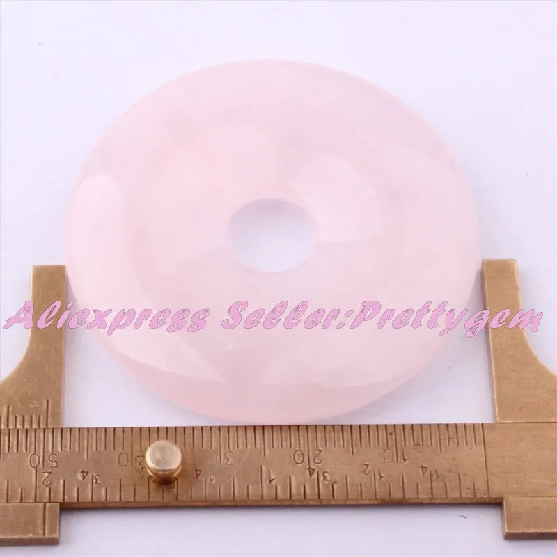 Natural Rose Crystal Gem Stone Beads 1 Pcs, DIY Jewelry Making, Free Shipping
