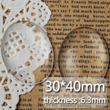 30*40MM Oval Crystal Glass Cabochon - Lot of 50