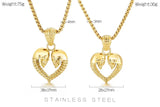 30/40mm Gold/Silver Skull Pendant Necklace Stainless Steel 316L Halloween Gift