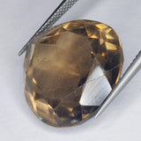 30.42ct Smoky Quartz Pear Cut 20x20mm Gemstone