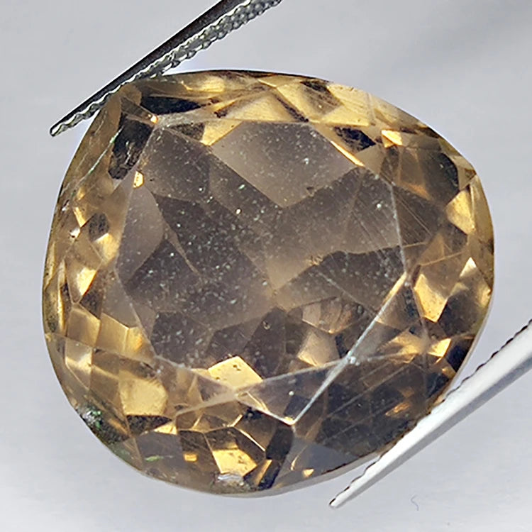 30.42ct Smoky Quartz Pear Cut 20x20mm Gemstone