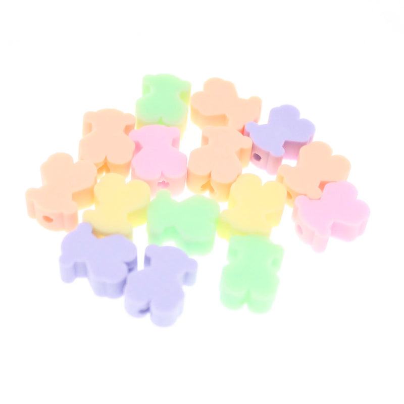 Polymer Clay Candy Bear Beads for DIY Kids Jewelry Making