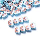 10mm Rainbow Polymer Clay Beads for DIY Jewelry Making