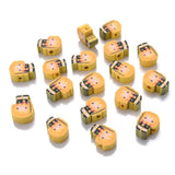 Polymer Clay Beads Yellow Fish Dinosaur Slices DIY Necklace Bracelet Craft