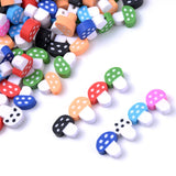 9mm Mushroom Polymer Clay Beads Mix Spacer Beads for DIY Jewelry Making